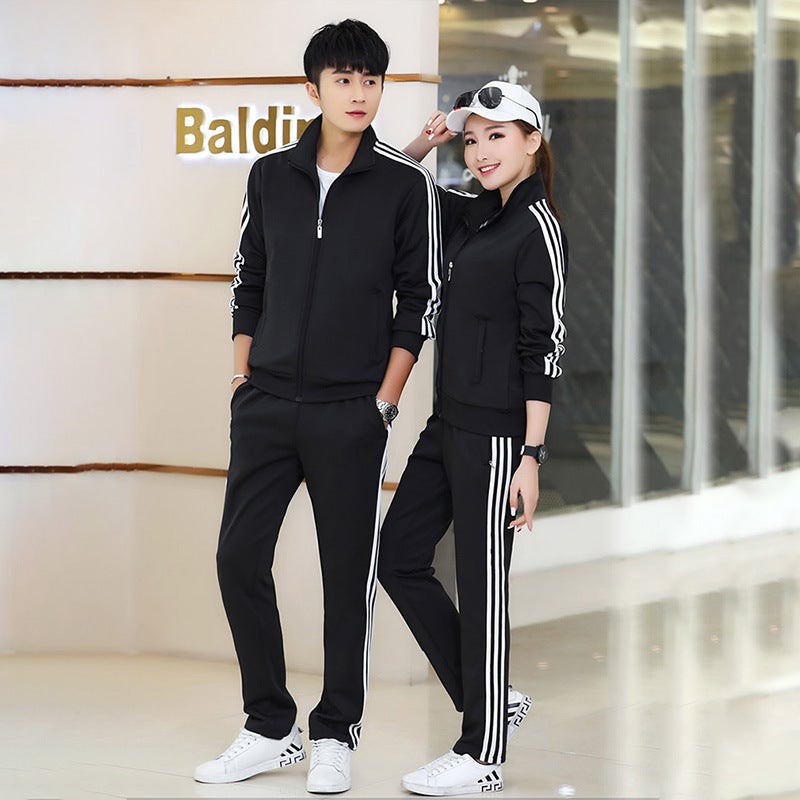 Sports Suit For Men, Sportswear For Women, Casual And Versatile Two-Piece Set For Couples, Same Style Running Group Ready For Sale - Image 1