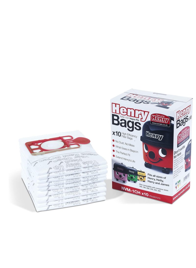 Henry - Numatic HepaFlo Vacuum Bags | Pack Of 10 - Image 1