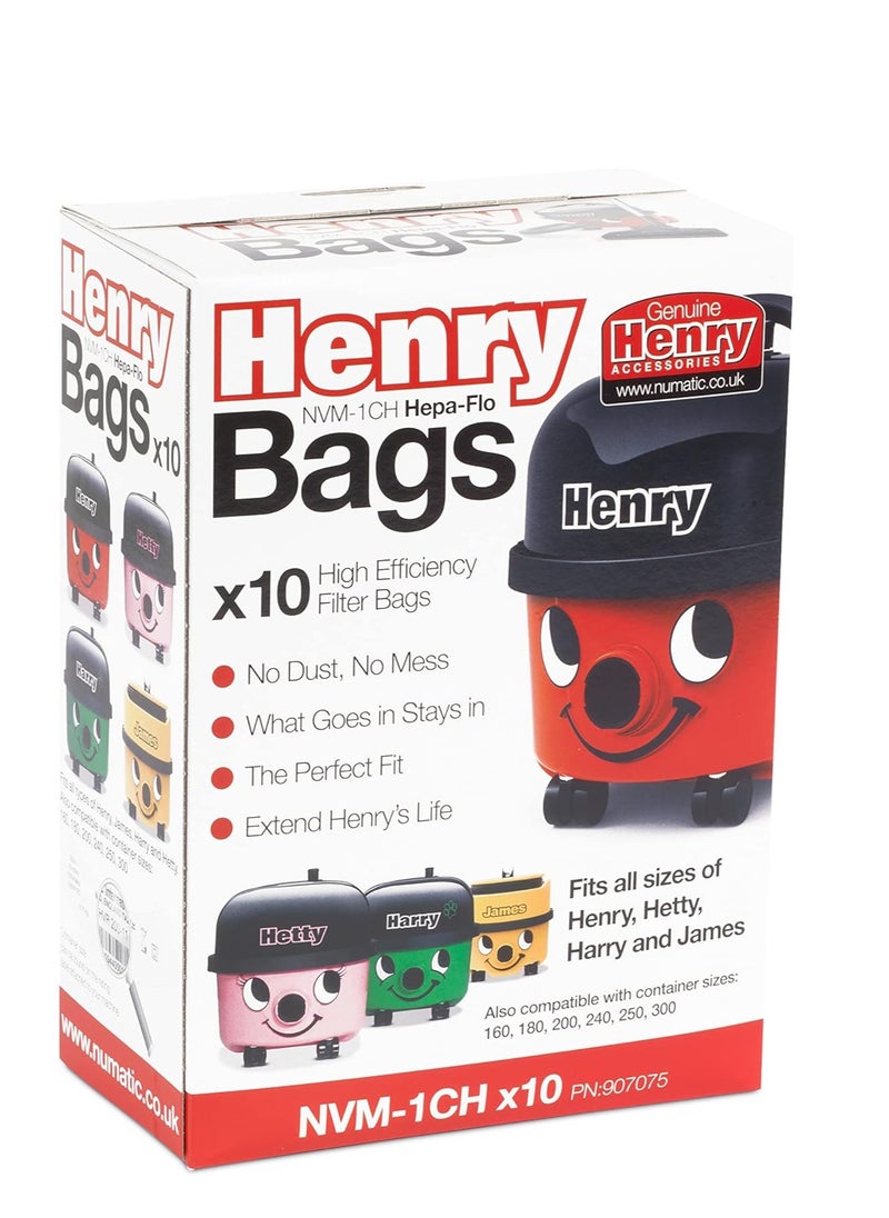 Henry - Numatic HepaFlo Vacuum Bags | Pack Of 10 - Image 1