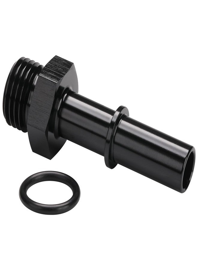 Podavelle 6AN -6 ORB Male to 3/8" SAE Quick Disconnect Connect Male Push On EFI Fuel Fitting Adapter Straight Aluminum Black - Image 1