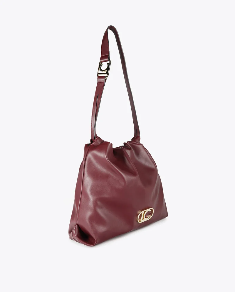 Lola Casademunt Leather Effect Shopper Bag with Oval LC Logo