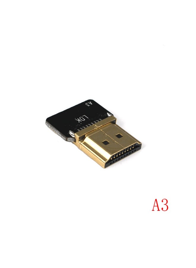 ماركة غير محددة LDK A Aerial Head FPV كابل HDMI مخصص لخط مرن كابل فائق المرونة 20pin التوصيل والتشغيل 4K * 2k- اللون: سلك ملفوف بالرقائق المعدنية 25 سم  - Image 4