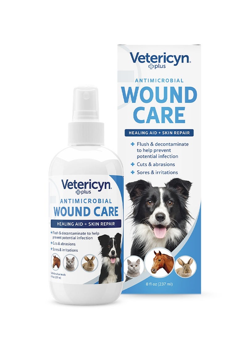 Vetericyn Plus Antimicrobial All Animal Wound And Skin Care 8oz 237ml - Image 1