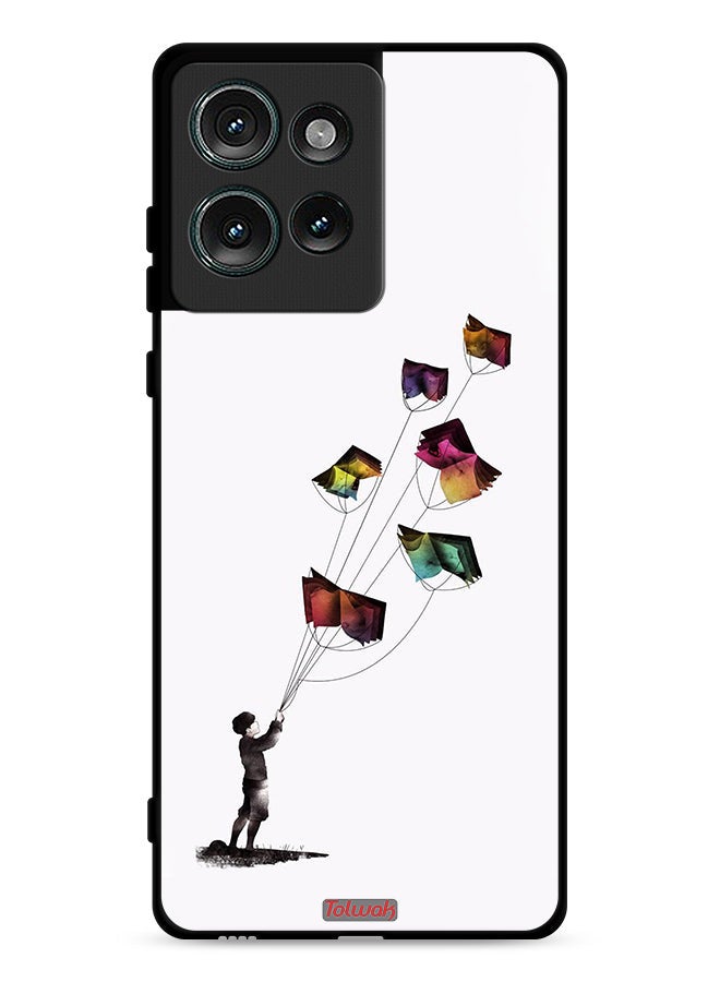 Tolwak Motorola Edge 50 Protective Case Cover Kites Of Book - Image 1