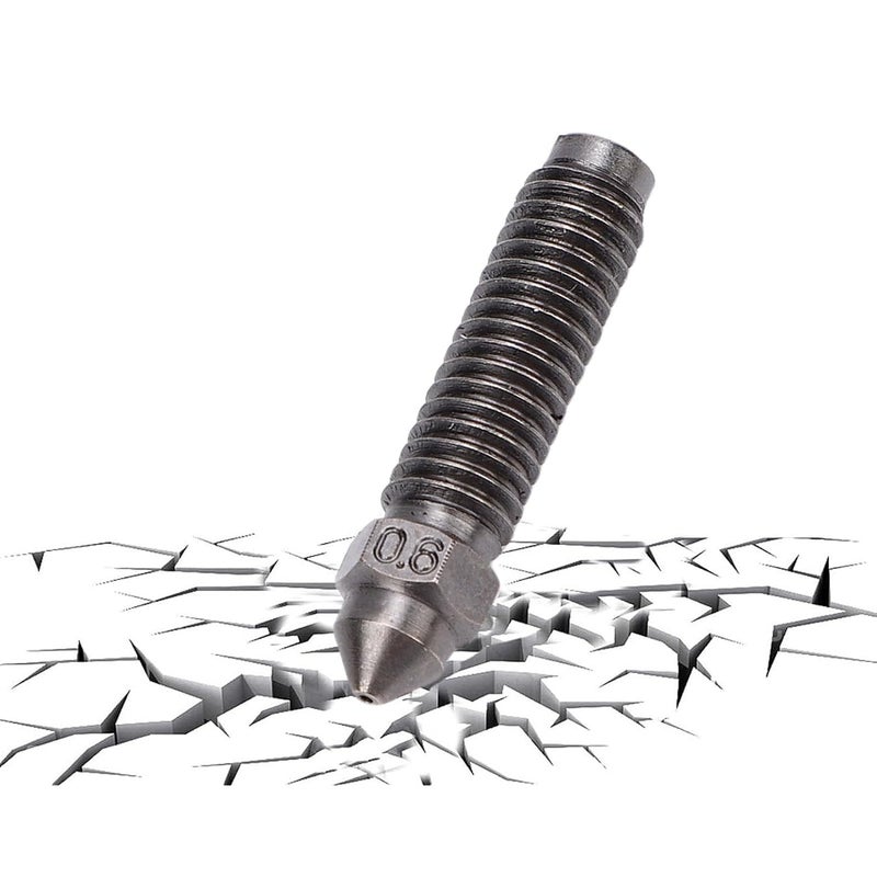 Hardened Steel 0.6mm 3D Printer Nozzle High Temperature Abrasion Proof CNC Machining - Image 3