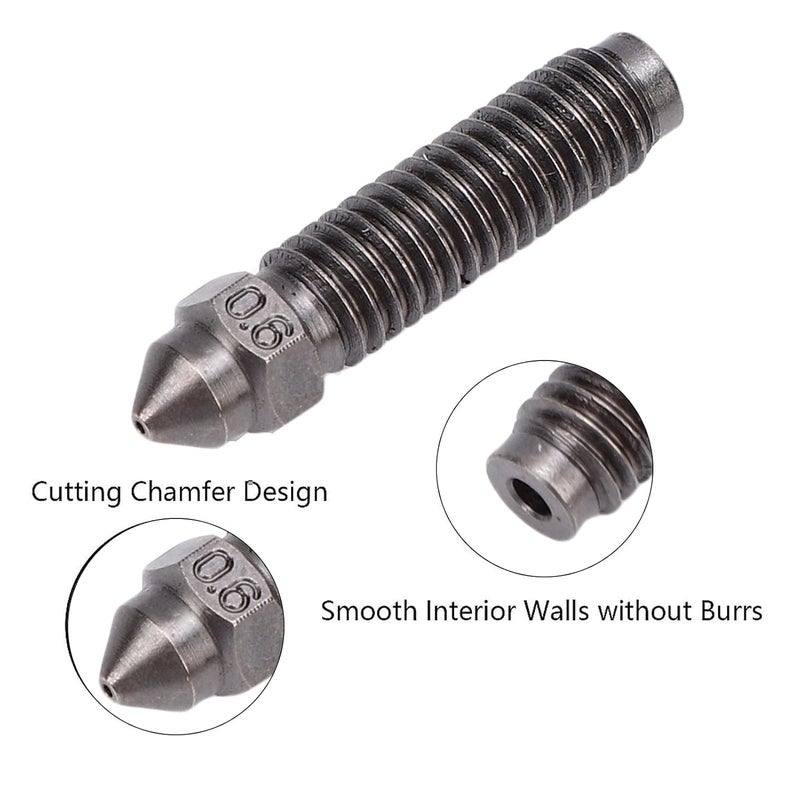 Hardened Steel 0.6mm 3D Printer Nozzle High Temperature Abrasion Proof CNC Machining - Image 4