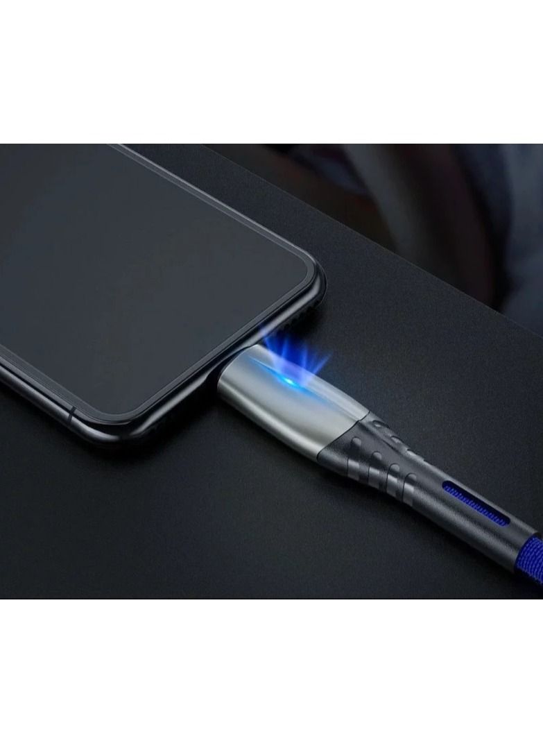 جو-ديز كيبل GO DES شحن سريع قماش للأيفون USB بطول 2 متر - Image 4