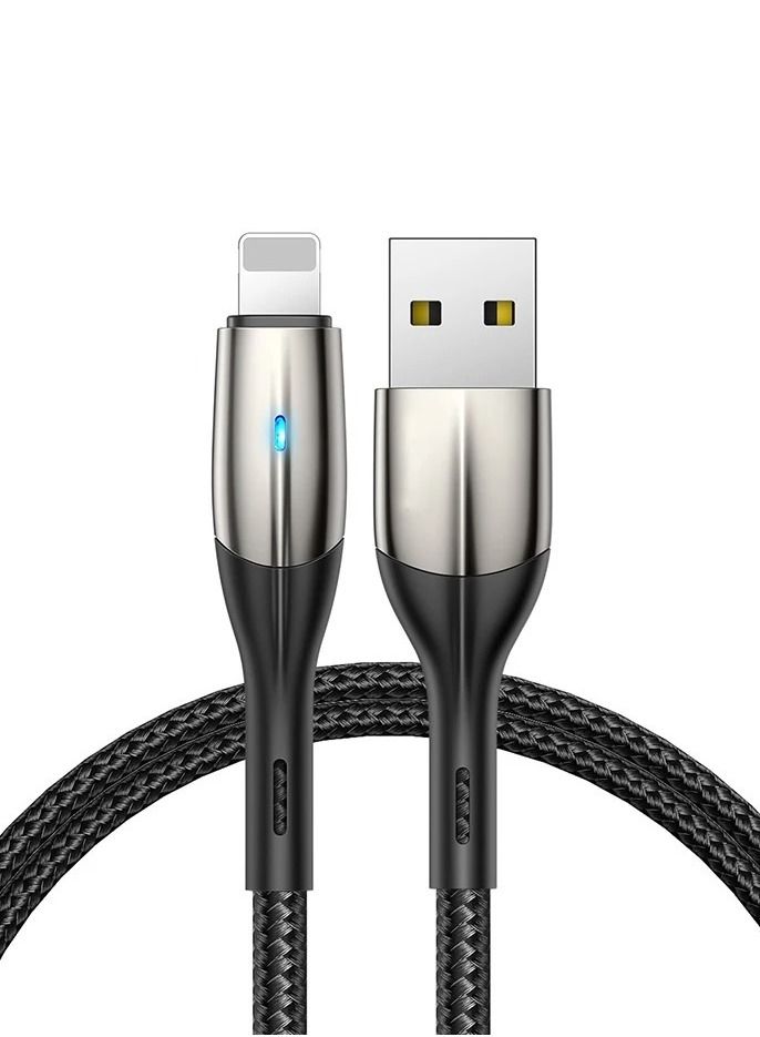 جو-ديز كيبل GO DES شحن سريع قماش للأيفون USB بطول 2 متر - Image 2
