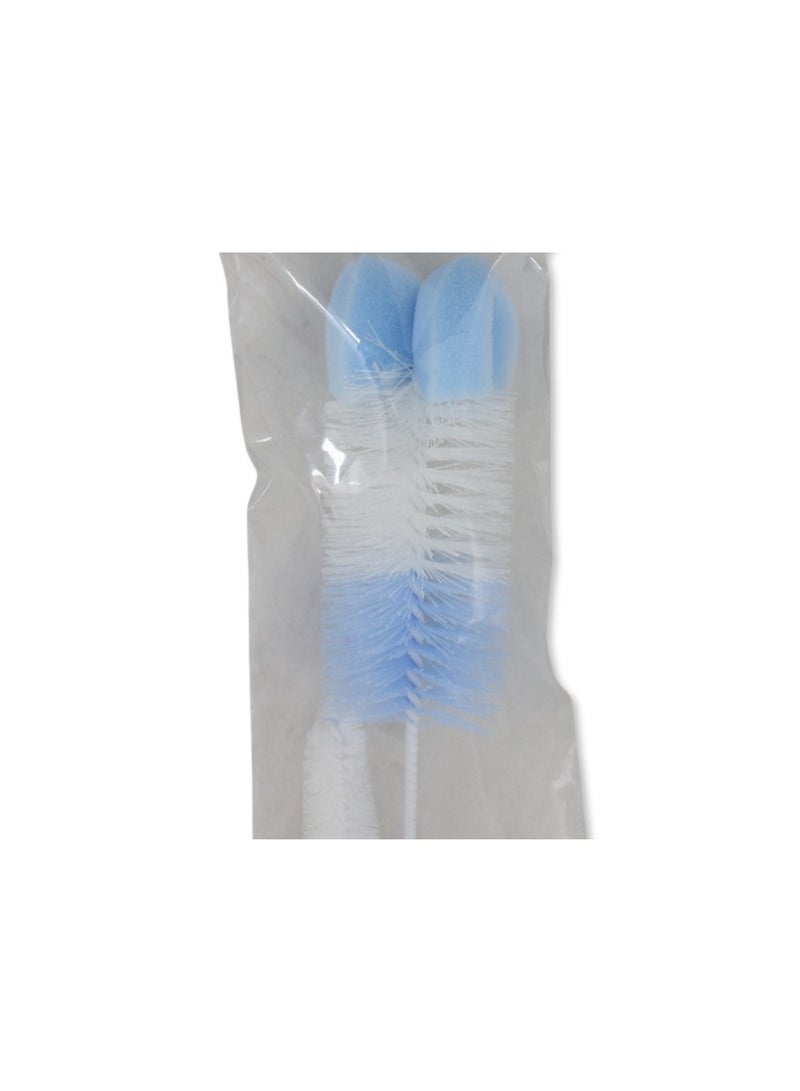 كانبول بيبز طقم فرشاة تنظيف زجاجات الرضاعة والحلمات من كانبول للأطفال مع إسفنجة - أزرق فاتح - Image 4