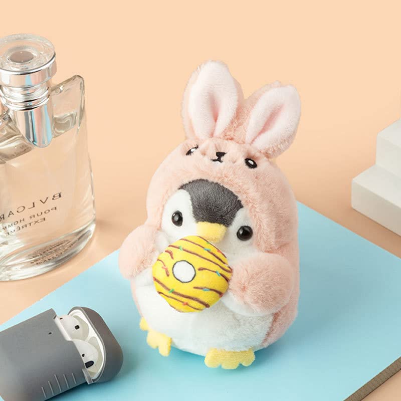 BONICI Men Women Creative Cute Lovely Cosplay Costume Play Changing Clothes Donut Penguin Pendant Keychain Key-Chains Keyring Gift Pendant Handbag Tote Purse Backpack Decoration Car Key -Tiger - Image 2