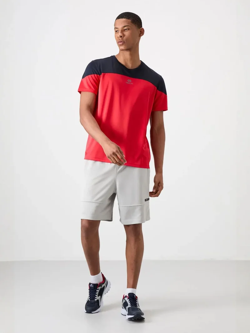 تومي لايف TOMMY Men's Colour-Blocked Crew Neck T-Shirt