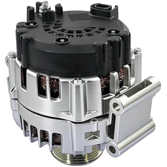 CWDA 06E903018LX Alternator 180Amp 12V Compatible with 2013 2014 2015 2016 2017 A-udi S4 Q5 S5 SQ5 V6 3.0L Clockwise 6-Groove Clutch Pulley Replace FG20S017 06E903018L 06E903019E 06E903019EX - Image 4