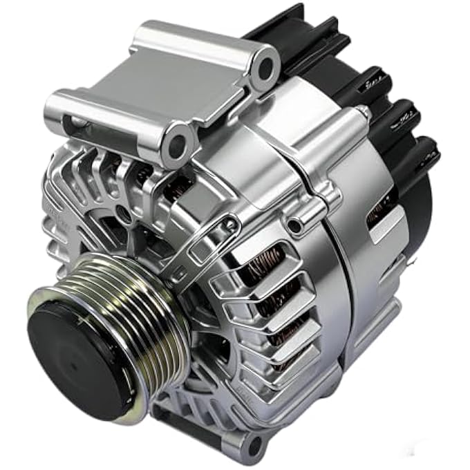 CWDA 06E903018LX Alternator 180Amp 12V Compatible with 2013 2014 2015 2016 2017 A-udi S4 Q5 S5 SQ5 V6 3.0L Clockwise 6-Groove Clutch Pulley Replace FG20S017 06E903018L 06E903019E 06E903019EX - Image 3