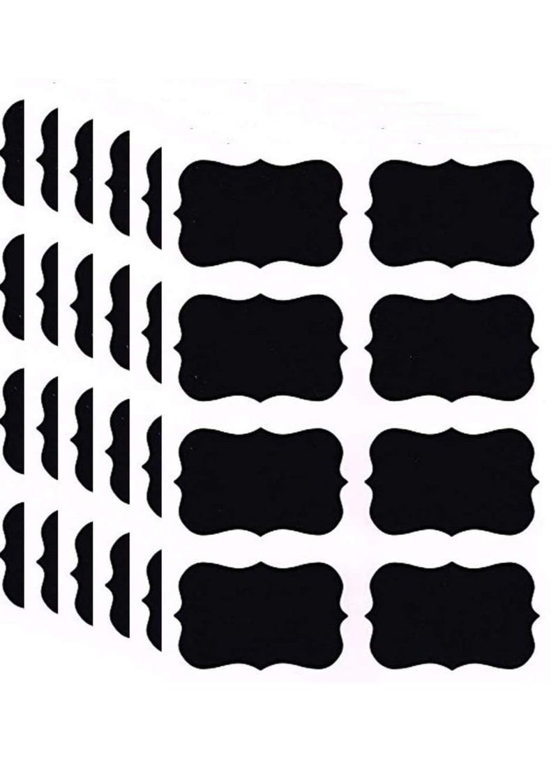 مجموعة استيكرات متعددة الاستخدامات للمنزل و المطبخ والمكتب قابلة لاعادة الاستخدام، مجموعة ملصقات مع قلم لتسمية الاوعية والاكواب وتنظيم منزلك ومطبخك وحتى مكتبك - Image 3