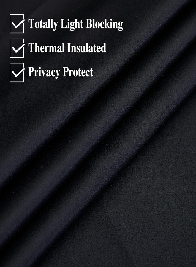 StangH Portable Blackout Blind Curtains for Kitchen/Car Curtains, Temporary Suckers Thermal Insulated Privacy Protect Window Shades Liners for Living Room, Solid Black, W35 x L64, 1 Panel - Image 2