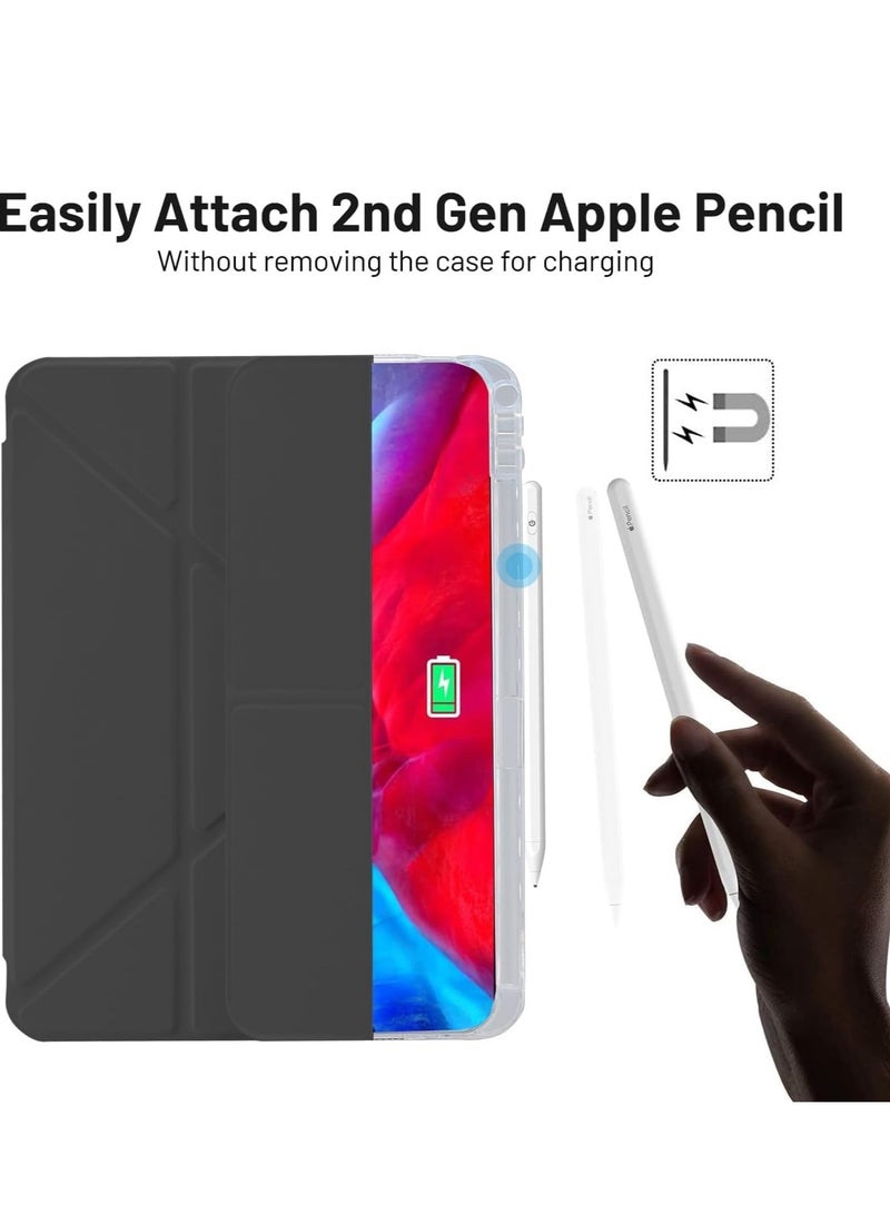 ELTRAZONE 2024 iPad Pro 11 Inch Case (5th Generation, M4) – Adjustable Stand, Pencil Holder, Auto Wake/Sleep, Supports Pencil Charging, Slim Protective Cover, Black - Image 3
