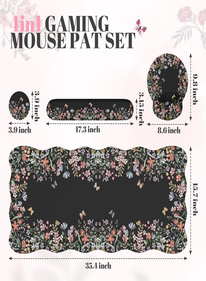 iCasso 4 in 1 Ergonomic Mouse Pad Wrist Support+Keyboard Wrist Rest pad+Coaster Set - Image 5