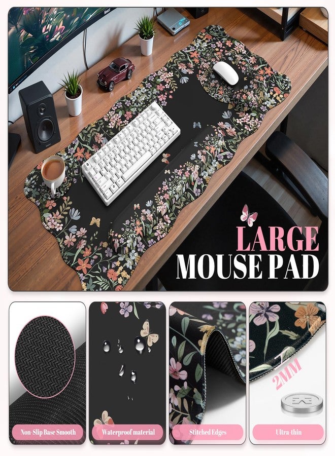 iCasso 4 in 1 Ergonomic Mouse Pad Wrist Support+Keyboard Wrist Rest pad+Coaster Set - Image 2