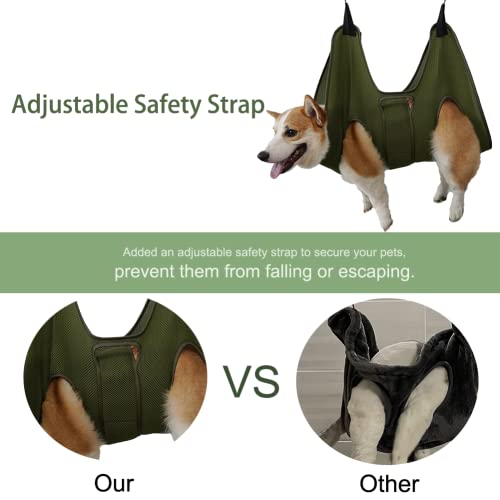 Mklhgty Dog Grooming Hammock for Trimming Nails and Ear/Eye Care, Sling for Grooming with Nail Clipperse - Image 2