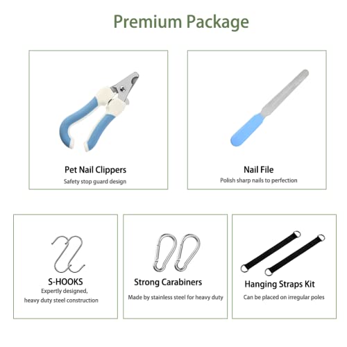 Mklhgty Dog Grooming Hammock for Trimming Nails and Ear/Eye Care, Sling for Grooming with Nail Clipperse - Image 4