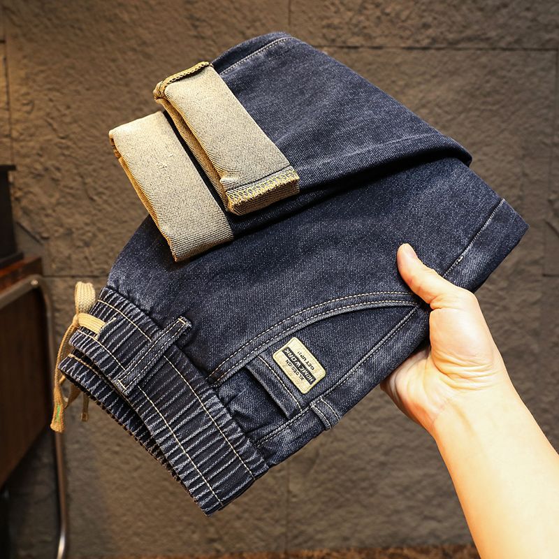 Unisex Classic Denim Jeans Loose Fit Daily Outdoor Wear - Image 1