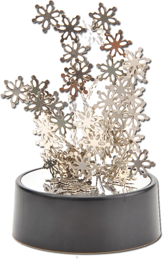 PowerTRC Toy Magnetic Desktop Sculpture Snowflakes  Mini Magnetic Art Decoration for Desktop  Fun Stress Relief Office Gift - Image 1