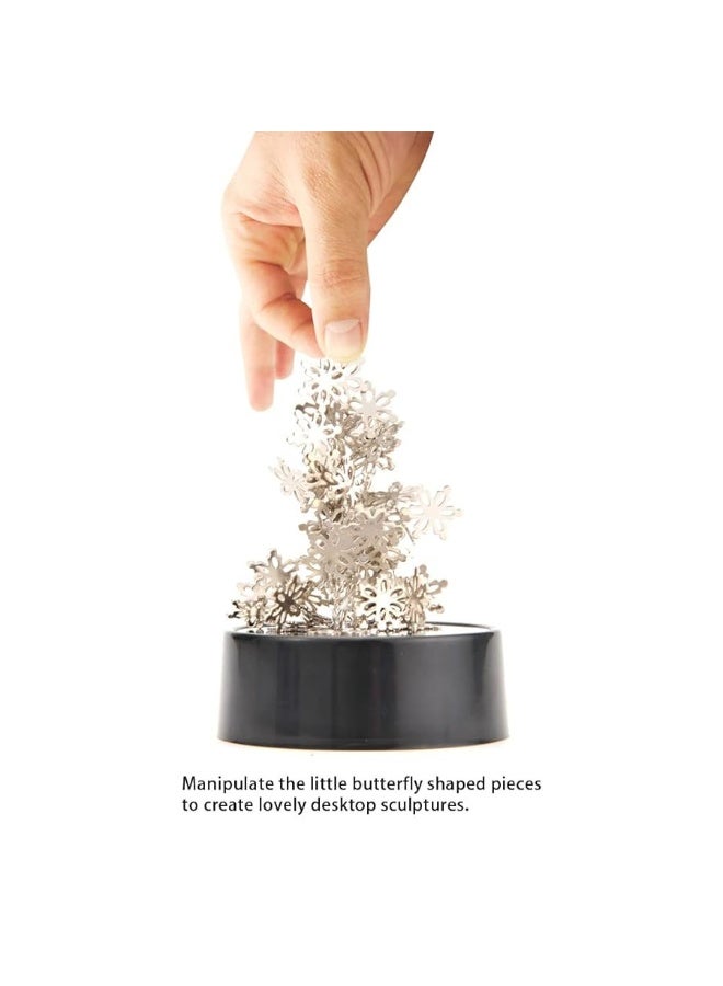 PowerTRC Toy Magnetic Desktop Sculpture Snowflakes  Mini Magnetic Art Decoration for Desktop  Fun Stress Relief Office Gift - Image 3