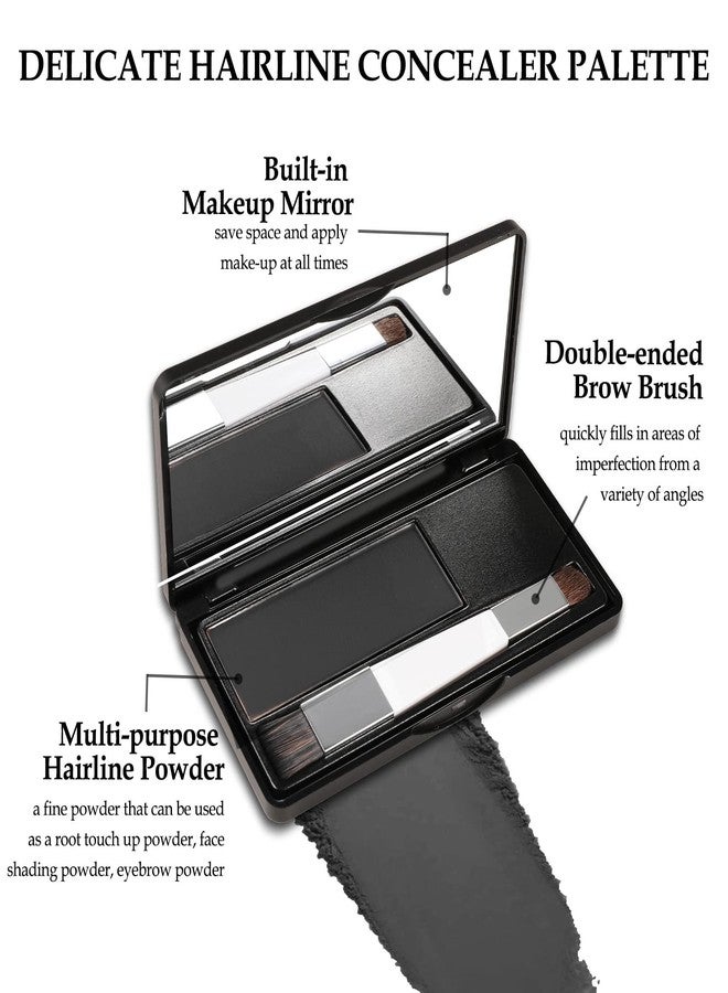 بوبين مجموعة بودرة تظليل الشعر من بوبين، بودرة لتغطية جذور الشعر، بودرة كونسيلر مؤقتة مع فرشاة لجذور الشعر الرمادي - Image 4