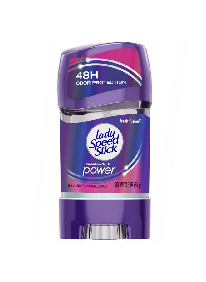 Lady Speed Stick جل مزيل العرق المضاد للتعرق 48 ساعة فريش فيوجن 2.30 أونصة - Image 1