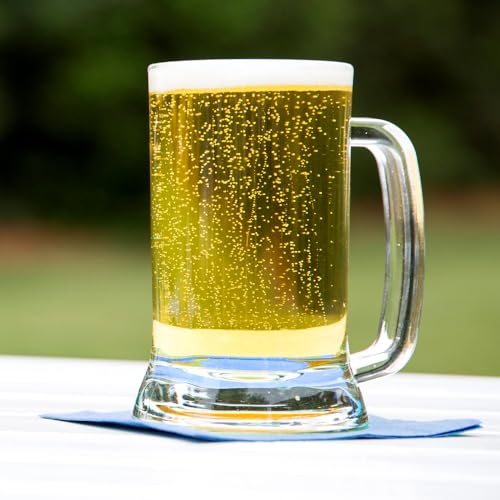 Amlong Crystal Lead-Free Beer Mug - 12 oz (Right For 1 Bottle), Set of 2 - Image 4