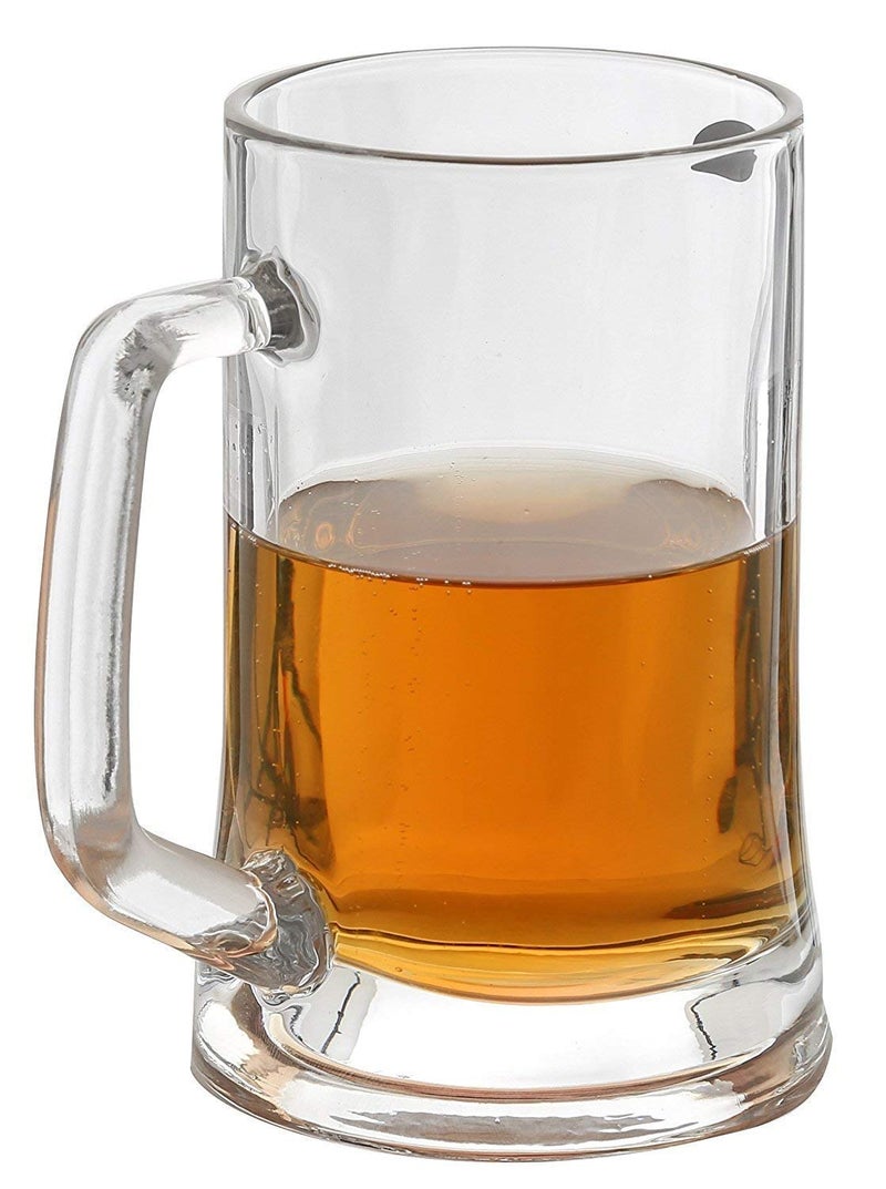 Amlong Crystal Lead-Free Beer Mug - 12 oz (Right For 1 Bottle), Set of 2 - Image 5