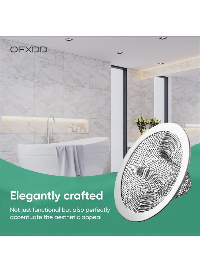 OFXDD Hair Catcher Drain Cover, Sink Strainer, Small Drain Protector 3", Kitchen Drain Catcher, Shower Sink Drain Cover Mesh (Pack of 3) - Image 3