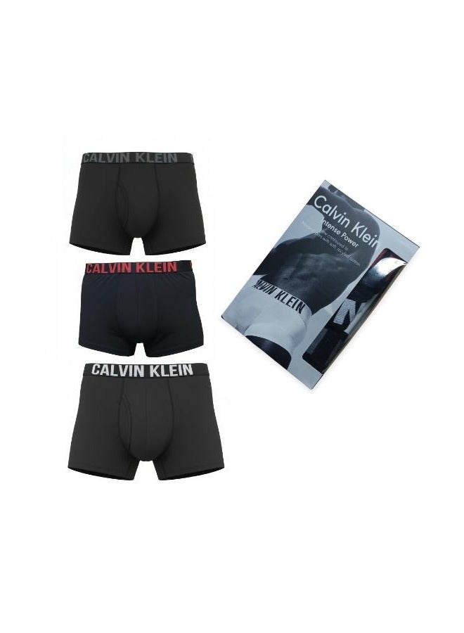 كالفن كلاين بيرفورمانس مجموعة بوكسر رجالي ملابس داخلية قطنية - (عبوة من 3 قطع) - مقاس اكس لارج - Image 1