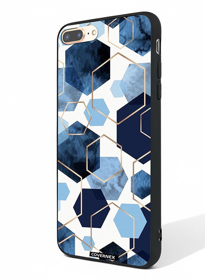 Covernex Apple iPhone 7 Plus Protective Case Cover Printed Featuring Hexagon Mosaic A Geometric Pattern - Image 1