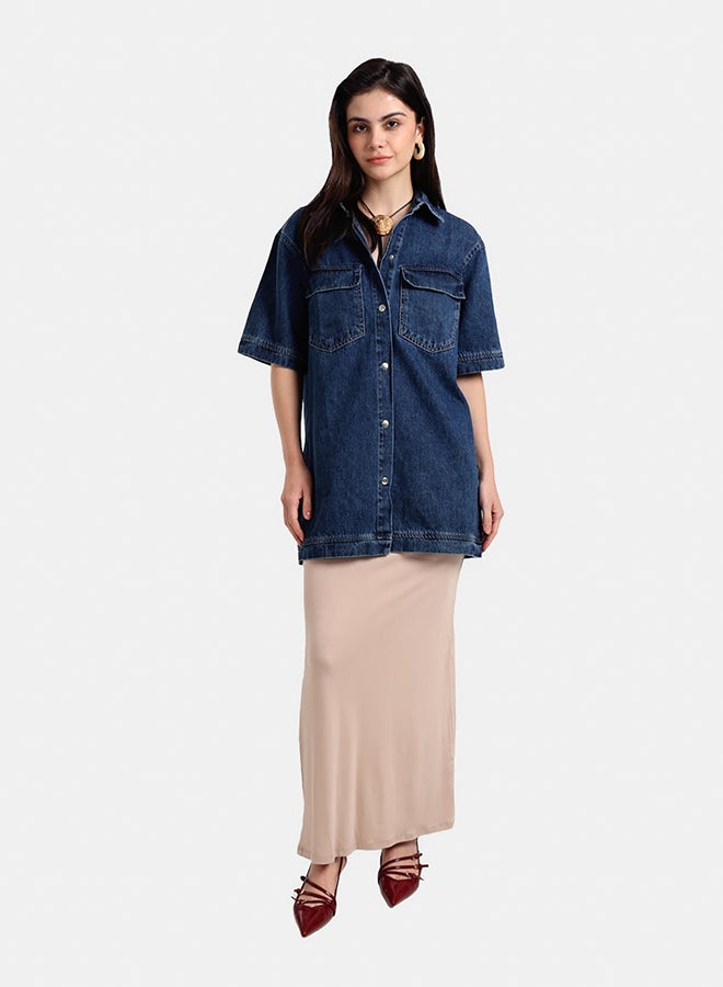 Carina Denim Shirt With Pockets - Image 5