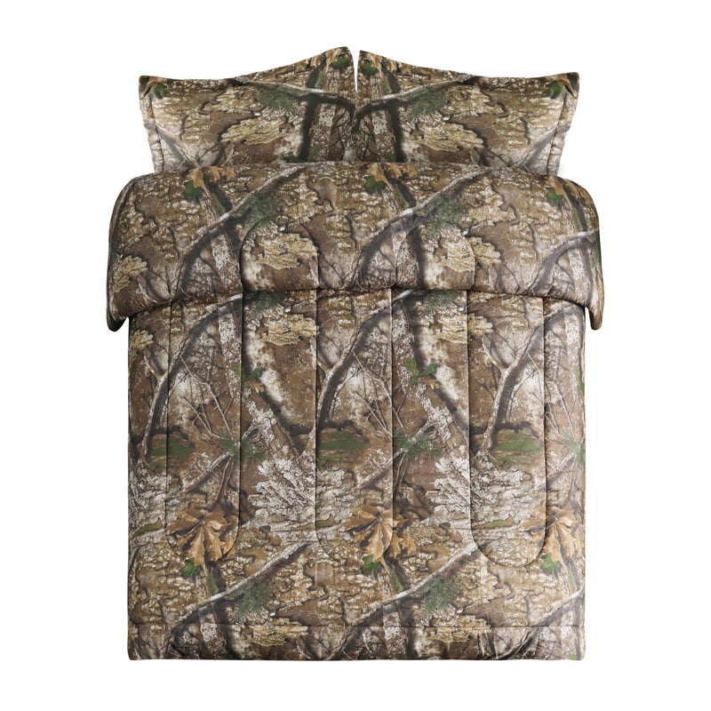 VISI-ONE Realtree APX Camo Full 3 Piece Comforter Set - All-Season Lightweight Microfiber Rustic Western Style Bedding for Hunters, Outdoor & Nature Lovers, Ideal for Cabin, Lodge, Mancave, Camp - Image 1