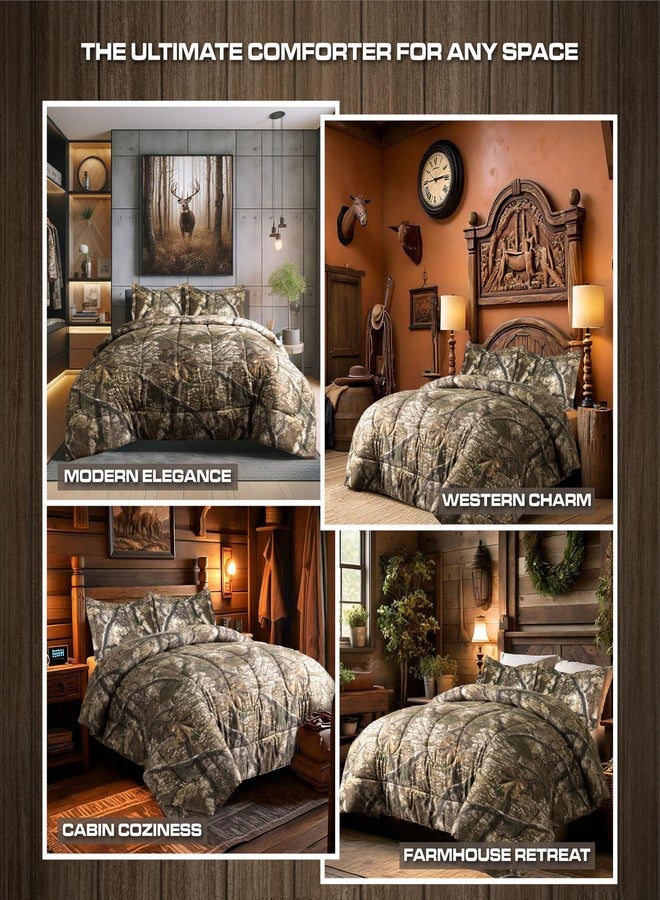 VISI-ONE Realtree APX Camo Full 3 Piece Comforter Set - All-Season Lightweight Microfiber Rustic Western Style Bedding for Hunters, Outdoor & Nature Lovers, Ideal for Cabin, Lodge, Mancave, Camp - Image 3