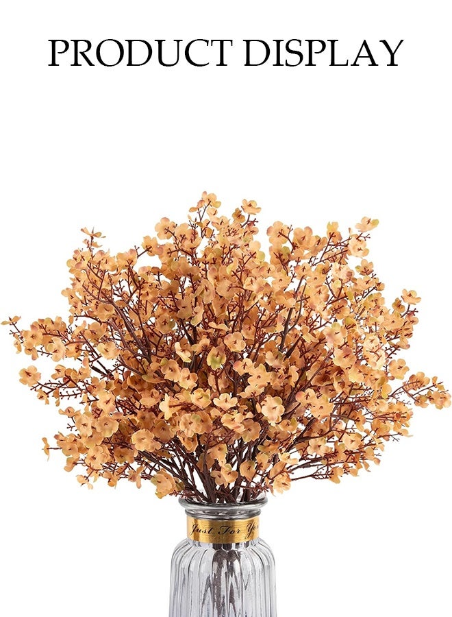 DUNISO 6 Pcs Artificial Flowers，Fake Gypsophila Flowers Bouquets，Artificial Babies Breath Flowers，Simulation Silk Flowers，Durable and Adjustable，for Hotel Home Office Kitchen Wedding DIY Farmhouse Décor  - Image 5