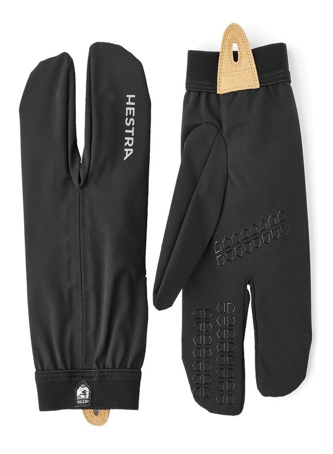 Hestra Nimbus Split Mitt - 3-Finger Mitten for Hiking, Biking and Other Outdoor Activities - Black/Black - 8 - Image 1