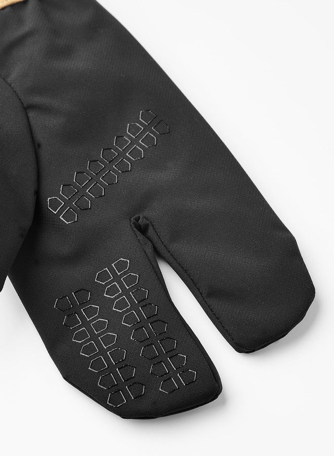 Hestra Nimbus Split Mitt - 3-Finger Mitten for Hiking, Biking and Other Outdoor Activities - Black/Black - 8 - Image 2