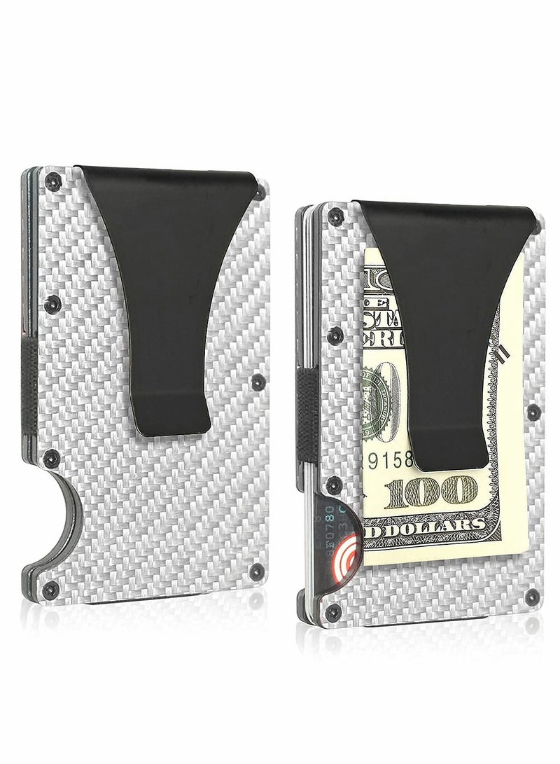 Carbon Fiber Wallet for Stylish Individuals, RFID Blocking Slim Credit Card Case - Image 2