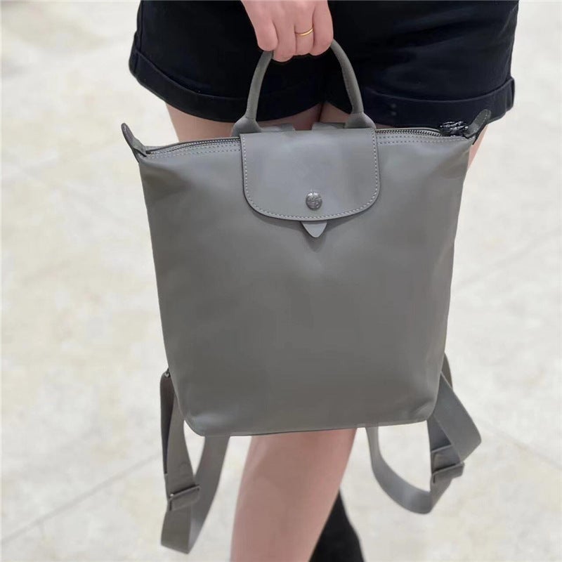 Longxiang Bag Minimalist Lightweight And Practical Commuting All-Match Backpack Delicate And Soft Backpack Large Capacity College Student Schoolbag - Image 2