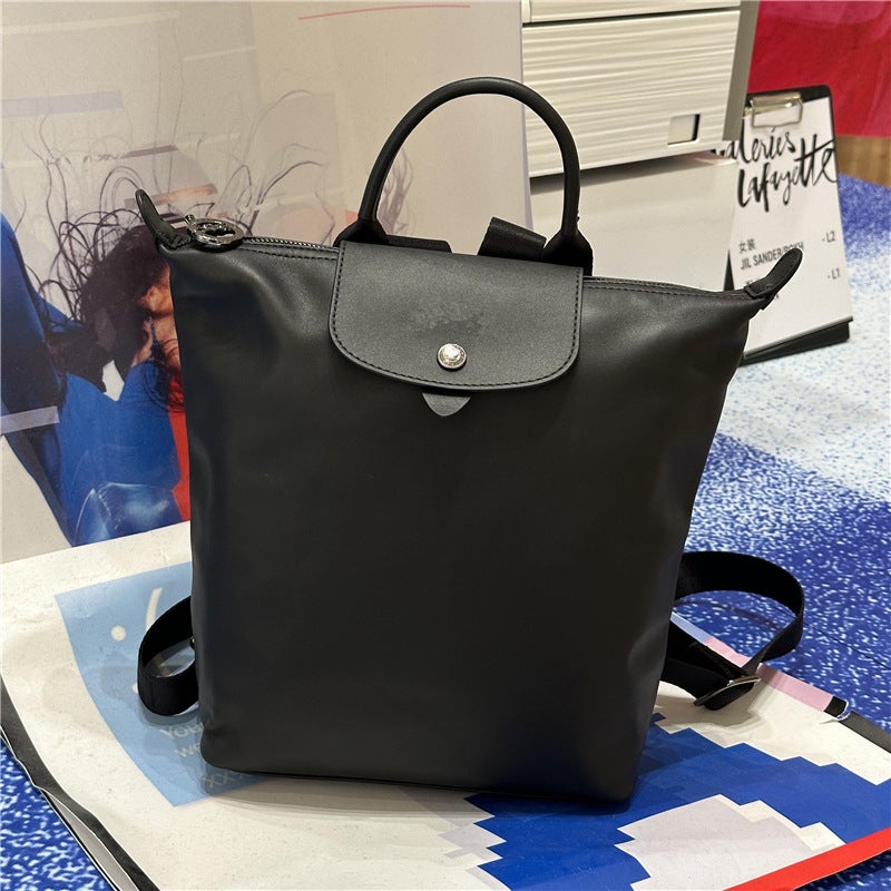 Longxiang Bag Minimalist Lightweight And Practical Commuting All-Match Backpack Delicate And Soft Backpack Large Capacity College Student Schoolbag - Image 3
