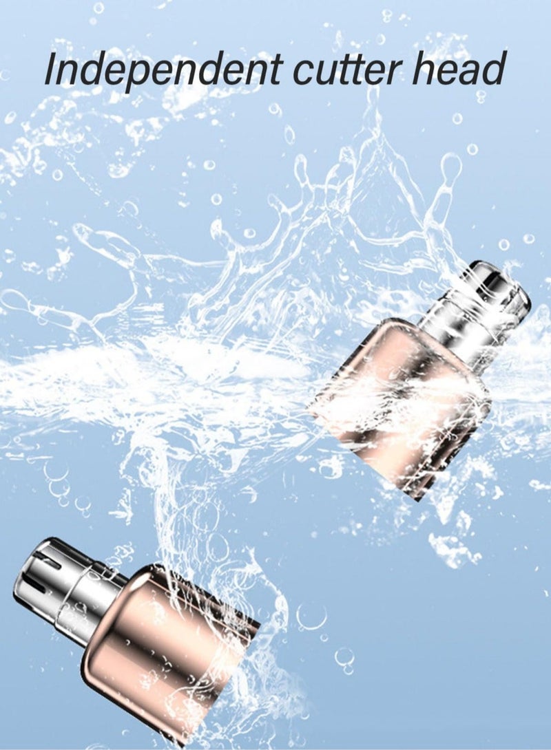 Captaintech Mini Nose Hair Trimmer, Small Unisex Electric Nose Hair Trimmer, Self-use Nostril Ear Hair Removal Instrument, Efficient Trimming Painless Rechargeable Face Hair Remover - Image 4