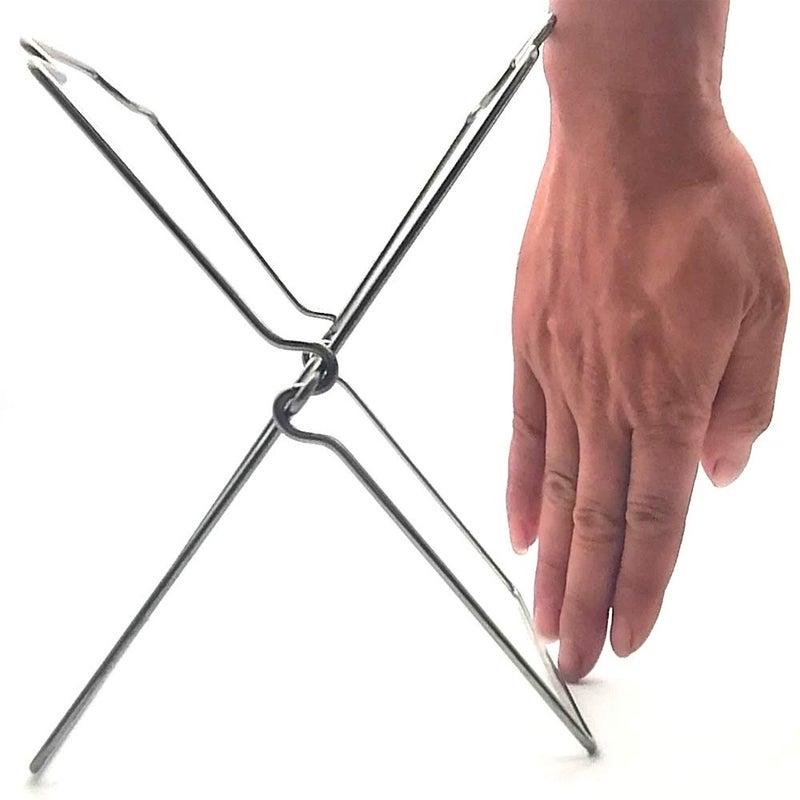 HUA Desktop Trash Bag Holder,Small Garbage Bag Rack,Home Kitchen Countertop Folding Trash Bag Bracket Organizer Dishcloth Towel Rack - Image 2