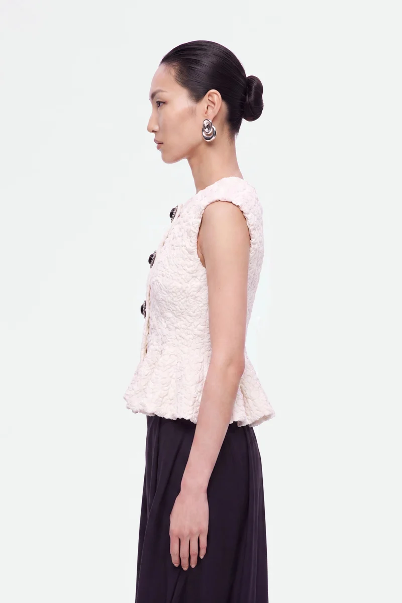 Nocturne Accessory Detail Crew Neck Knit Top