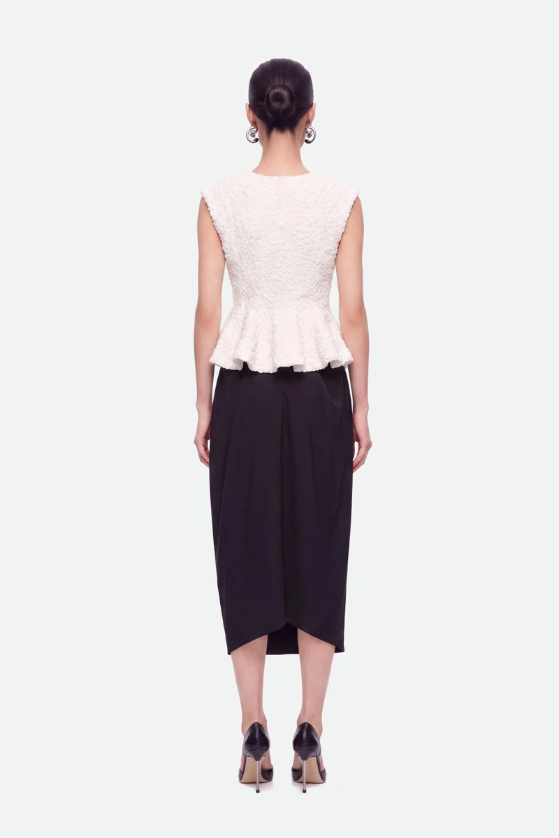 Nocturne  Accessory Detail Crew Neck Knit Top for Women | Best Price UAE
