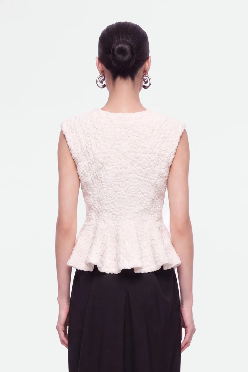 Nocturne  Accessory Detail Crew Neck Knit Top for Women | Best Price UAE