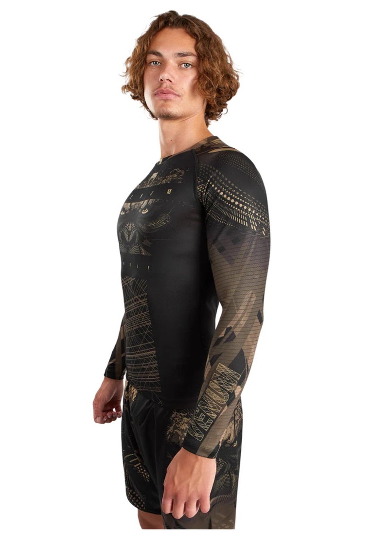 VENUM - VENUM GORILLA JUNGLE RASHGUARDS LONG SLEEVES BLACK/SAND - Image 1