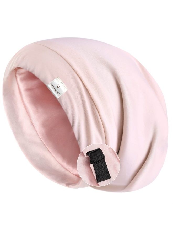YANIBEST Slouchy Beanie Hat Satin Lined Sleep Cap Satin Bonnet Chemo Headwear Caps for Women and Men Pink - Image 1